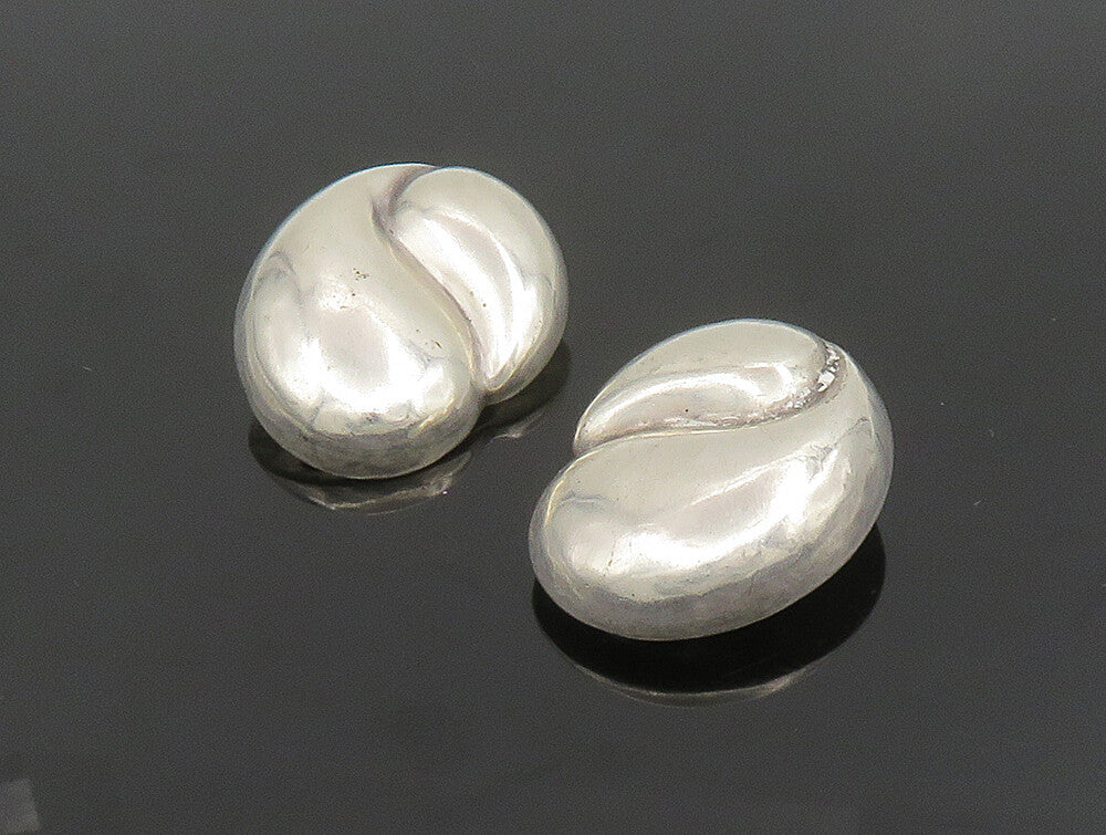 BAYANIHAN 925 Silver  Vintage Hollow Swirl Non Pierced Earrings  EG11694
