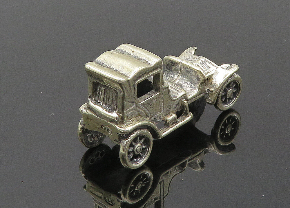 925 Sterling Silver  Vintage Shiny Old Fashioned Car Trinket  TR2806