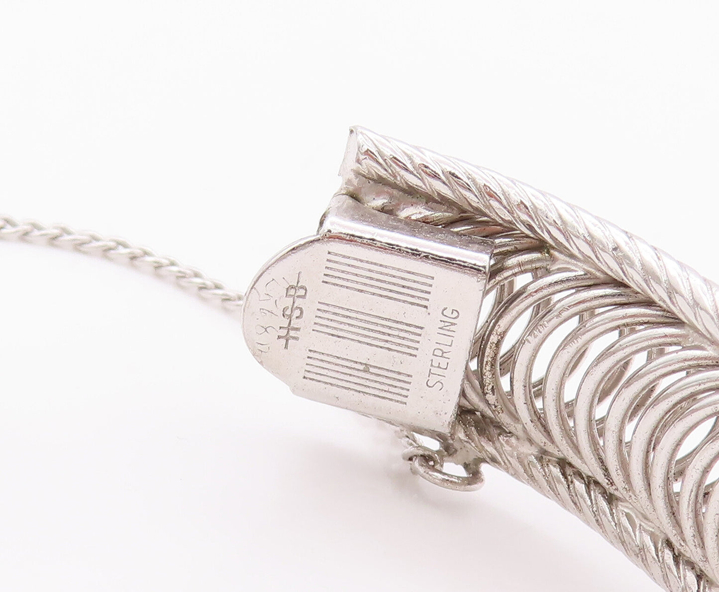 925 Sterling Silver Vintage Bracelet HARRY BICK Solid Ring Band Bangle  BT10344