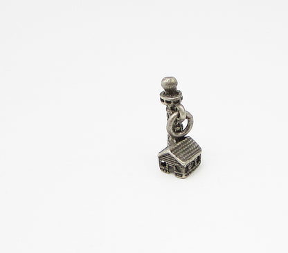 925 Sterling Silver  Vintage Light House Charm Pendant  PT2202