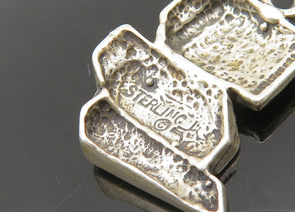 925 Sterling Silver  Vintage Desk Top Computer Petite Pendant  PT17974