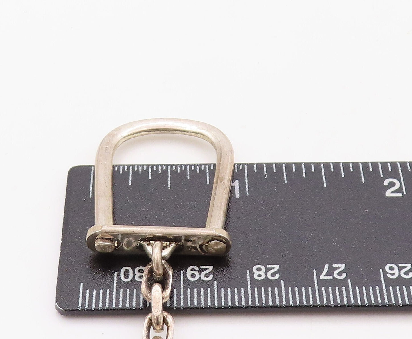 925 Sterling Silver Vintage Keychain Minimalist Solid Cutout GOLF  TR3808