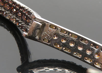 925 Sterling Silver  Vintage Garnet Shiny Round Hoop Earrings  EG10424
