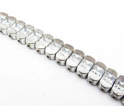 KOREA 925 Sterling Silver  Sparkling Cubic Zirconia Tennis Bracelet  BT2180