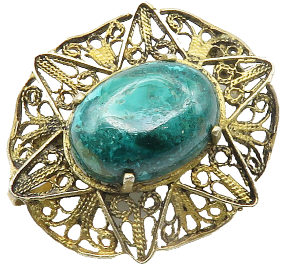 ISRAEL 925 Sterling Silver  Vintage Eilat Filigree Star Brooch Pin  BP5460