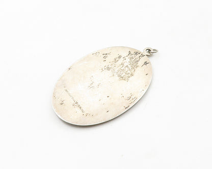 INTERNATIONAL 925 Silver Vintage Oxidized Long Tailed Bird Pendant PT15190