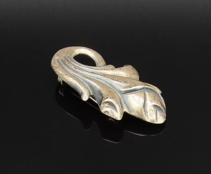 925 Sterling Silver  Vintage Hollow Rose Flower Motif Brooch Pin  BP9900