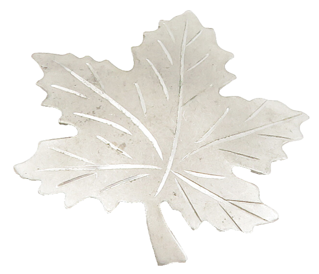 BOND BOYD 925 Sterling Silver  Vintage Shiny Maple Leaf Brooch Pin  BP5182