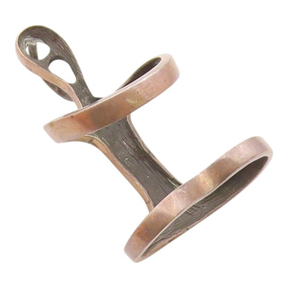 925 Sterling Silver  Vintage Modernist Yoga Meditation Figure Pendant  PT21447