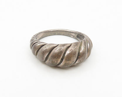 CAROLYN POLLACK RELIOS 925 Silver  Vintage Twist Dome Band Ring Sz 8  RG18166