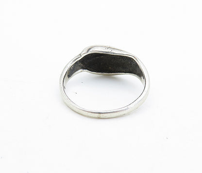 925 Sterling Silver  Vintage Fluted Scalloped Dome Band Ring Sz 8  RG7095