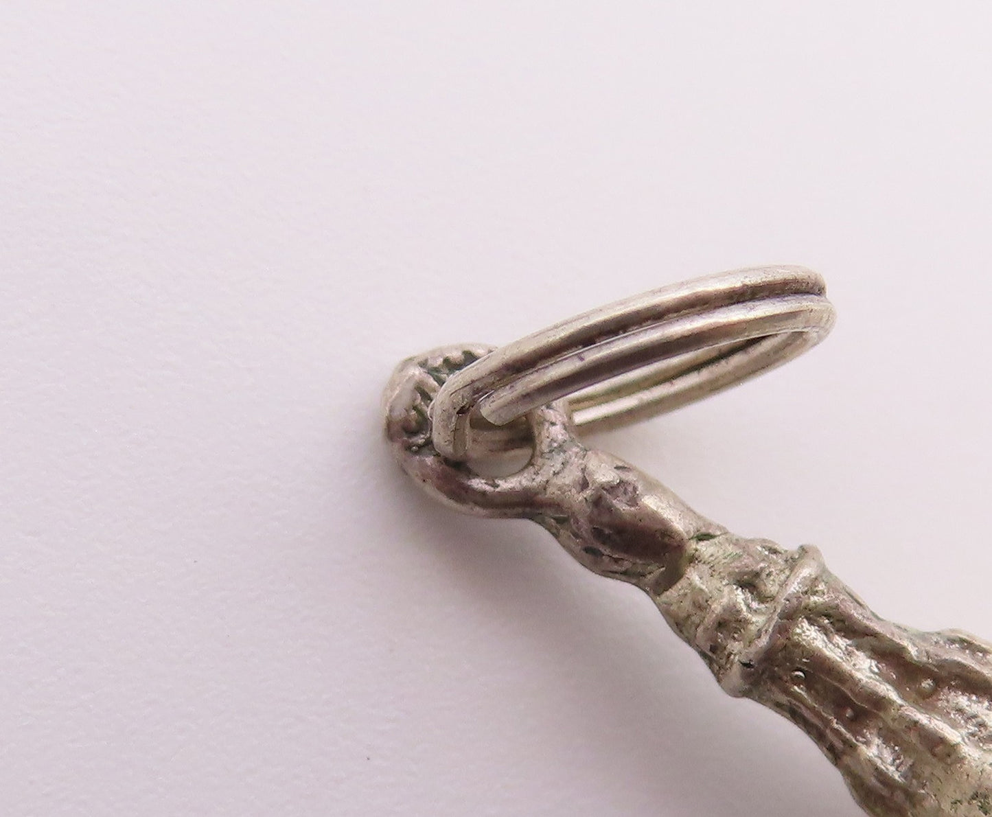 925 Sterling Silver  Vintage Shiny Dome Drop Pendant  PT19372