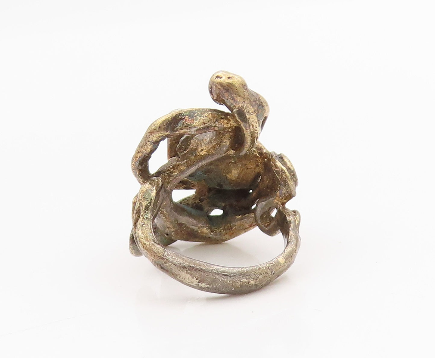 925 Sterling Silver Vintage Ring PANETTA Brutalist Tangled Band  Sz 6  RG34162