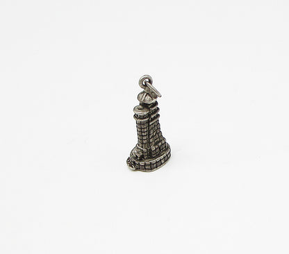925 Sterling Silver  Vintage High Towers Charm Pendant  PT2203