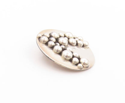 925 Sterling Silver Vintage Earrings CARSI MEXICO Carved Bubble Design  EG13568