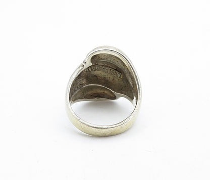 ESPO 925 Sterling Silver  Vintage Rope Twist Fluted Band Ring Sz 10  RG7048