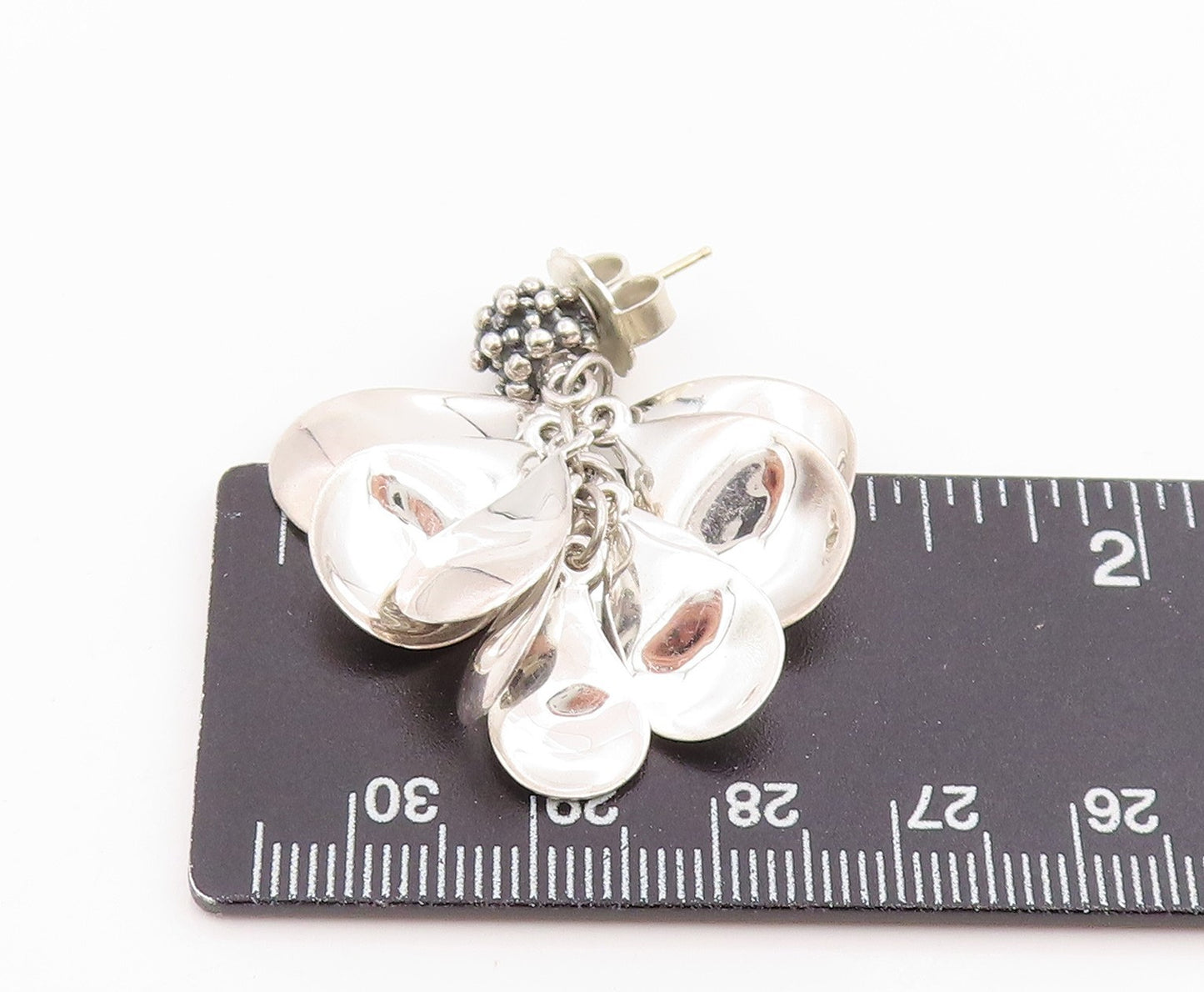 14K Gold & 925 Sterling Silver Vintage Earrings Designer Gemstone Lot  EG14298