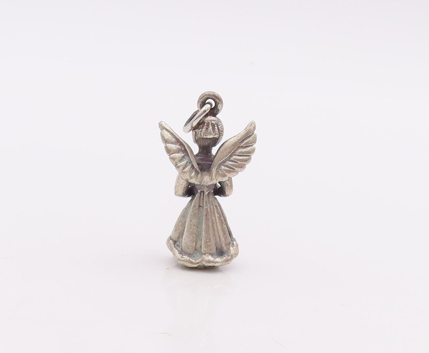 925 Sterling Silver Vintage Pendant CREED Mini October Fairy Angel  PT23361
