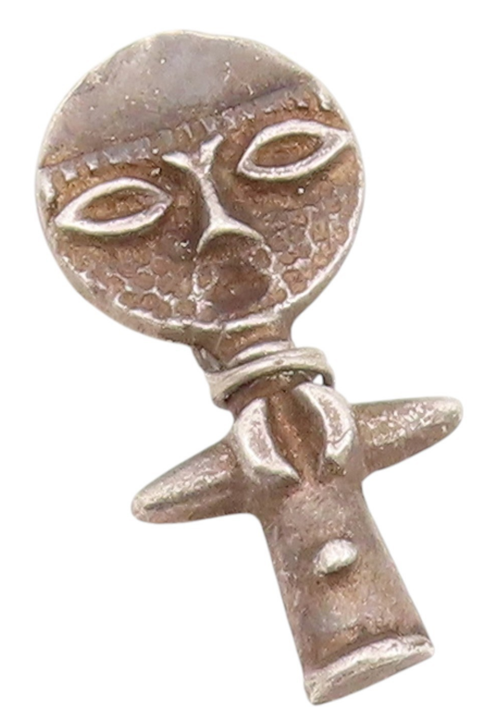 925 Sterling Silver Vintage Pendant African Tribal Art Fertility Doll  PT25516