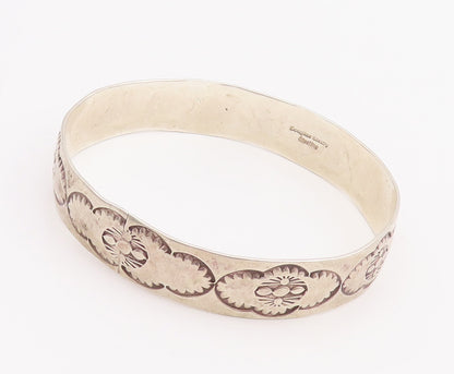 925 Sterling Silver Vintage Bracelet DOUGLAS ETSITTY NAVAJO Bangle  BT10581