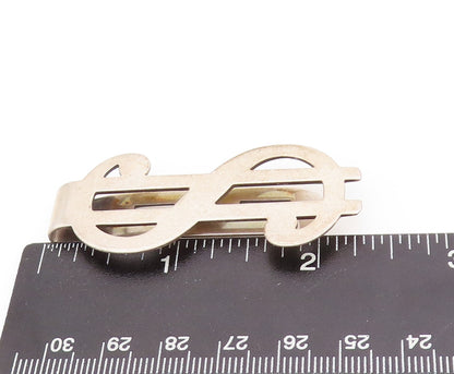 925 Sterling Silver Vintage Money Clip Solid Cutout US Dollar Symbol  TR3872