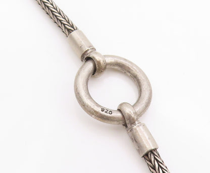 925 Sterling Silver Vintage Necklace Minimalist Curb Link Lobster Clasp  NE4622