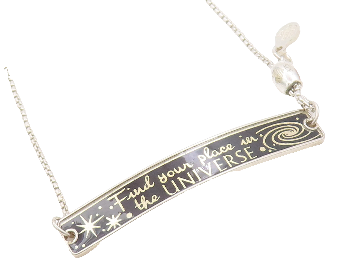 925 Sterling Silver Vintage Bracelet ALEX & ANI DISNEY Enameled Message  BT10347