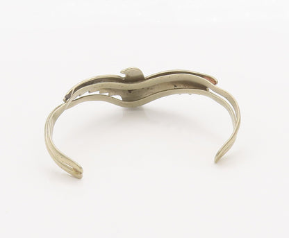 925 Sterling Silver Vintage Bracelet MEXICO Solid Double Drop Shape Link BT10301