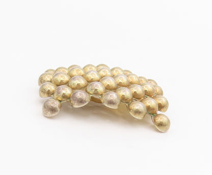 925 Sterling Silver Vintage Earrings Gold Plated MEXICO Bubble Beads  EG13953