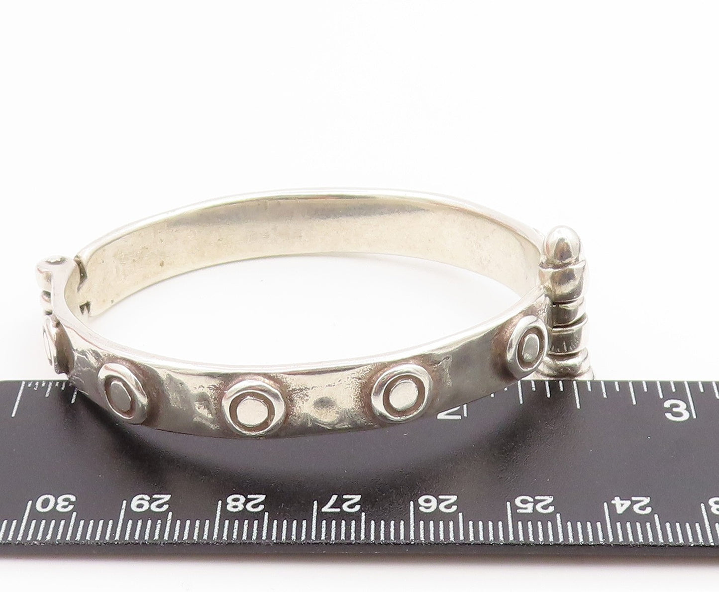UNO DE 5O 925 Silver Vintage Screw Hinge Nut Bolt Design Bracelet  BT9891