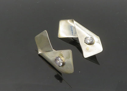 TULLA BOOTH 925 Silver  Vintage Cubic Zirconia Non Pierce Earrings  EG10043