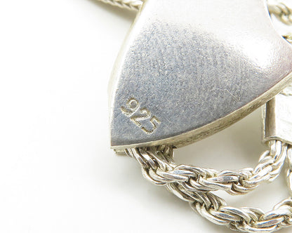 925 Sterling Silver  Vintage Shiny Tassel Ends Etched Prayer Beads  TR2492