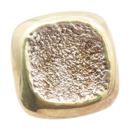 925 Sterling Silver Vintage Ring BAT AMI Brutalist Geometric Band  Sz 9  RG34588