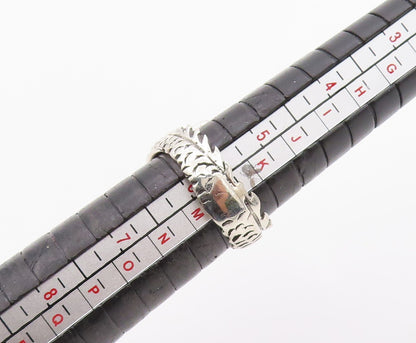 925 Sterling Silver Vintage Ring Modernist Chinese Dragon Wrap  Sz 5.5  RG36298