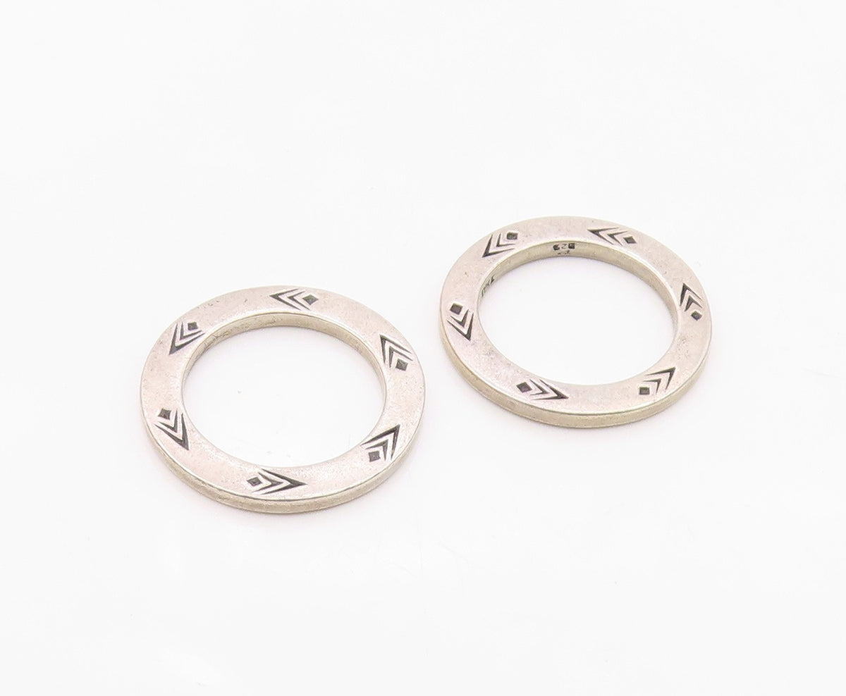 SILPADA 925 Silver  Vintage Hope & Friendship Stamped Circle Charms  TR2848