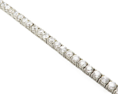 925 Sterling Silver  Round Cut Sparkling Cubic Zirconia Tennis Bracelet BT5234