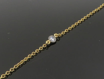 925 Sterling Silver  Vintage Cubic Zirconia Swirl Pear Shaped Necklace  NE3788