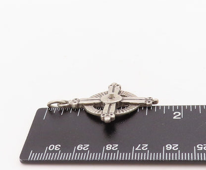 925 Sterling Silver Vintage Pendant Antique Trible Design Cutout  PT23678