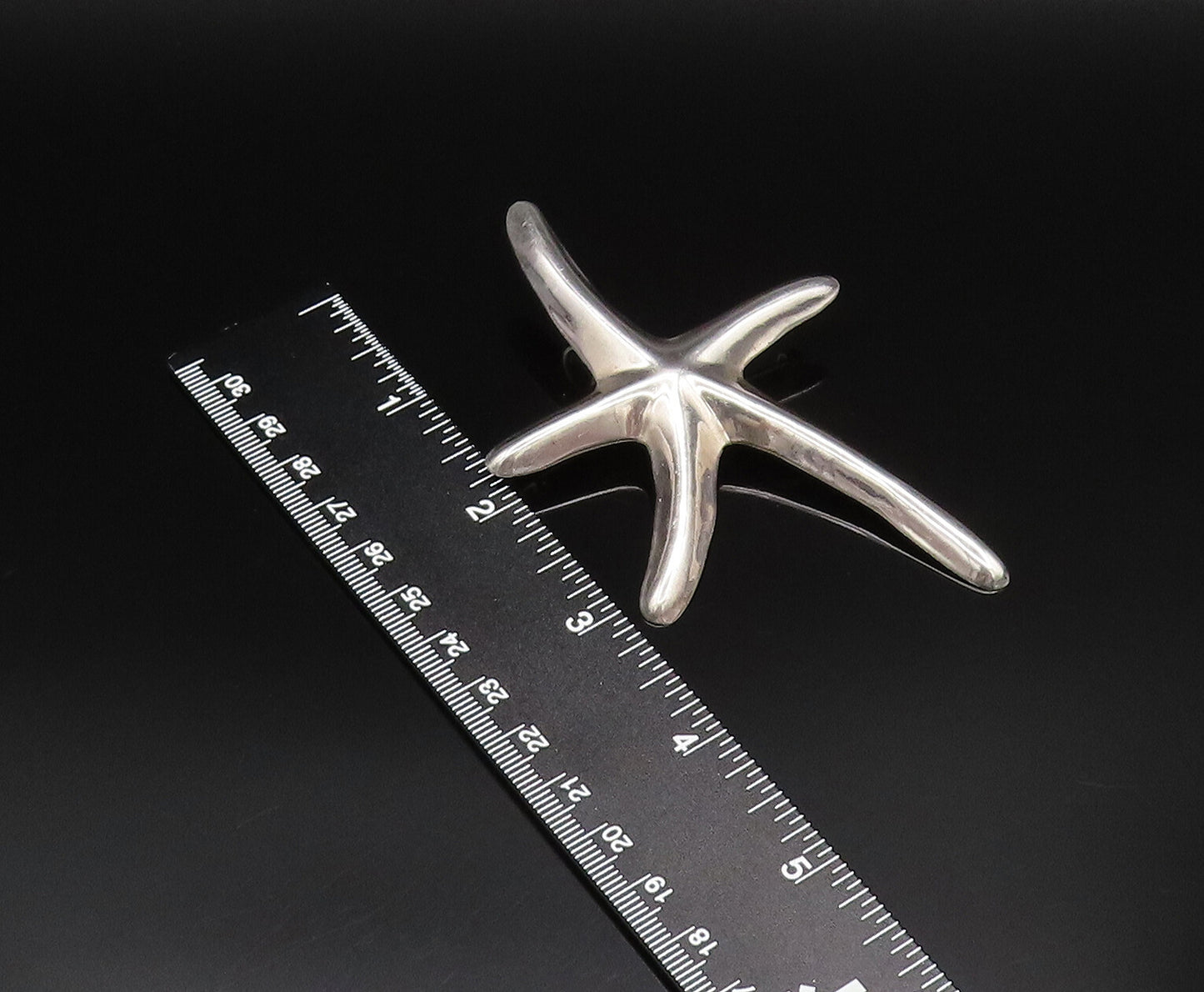 MEXICO 925 Sterling Silver  Vintage Minimalist Starfish Brooch Pin  BP9994