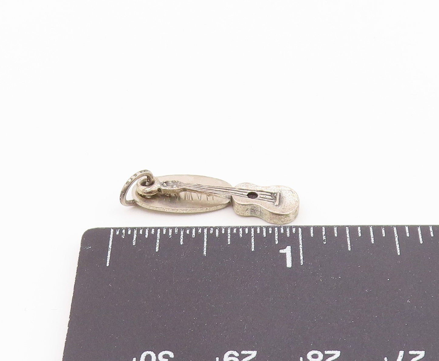 925 Sterling Silver  Vintage Petite Hawaii Ukelele Souvenir Pendant  PT16583
