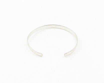 925 LA Sterling Silver  Vintage Believe In Dreams Quote Cuff Bracelet  BT7859