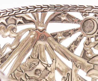 925 Sterling Silver Vintage Bracelet JOHN HARDY Large Macan Rare BT11910
