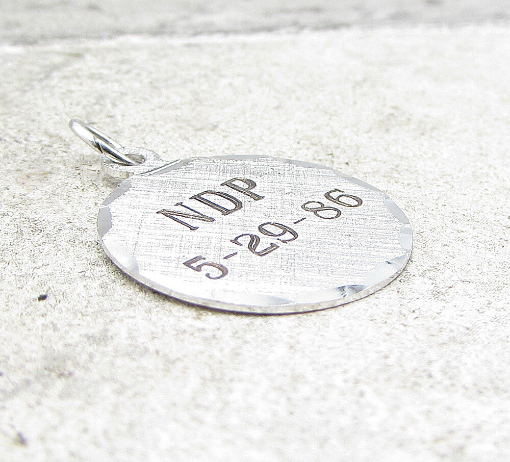925 Sterling Silver  New Democratic Party Charm Pendant  PT1110