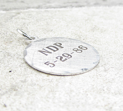 925 Sterling Silver  New Democratic Party Charm Pendant  PT1110