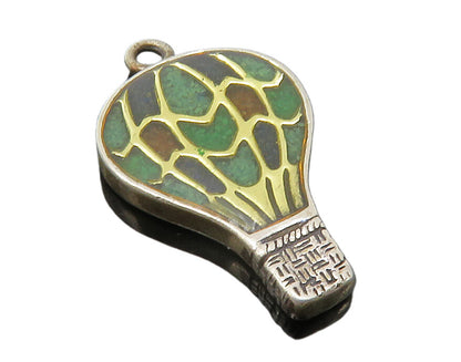 CAROLYN POLLACK RELIOS 925 Silver  Vintage Jasper Balloon Pendant  PT10031