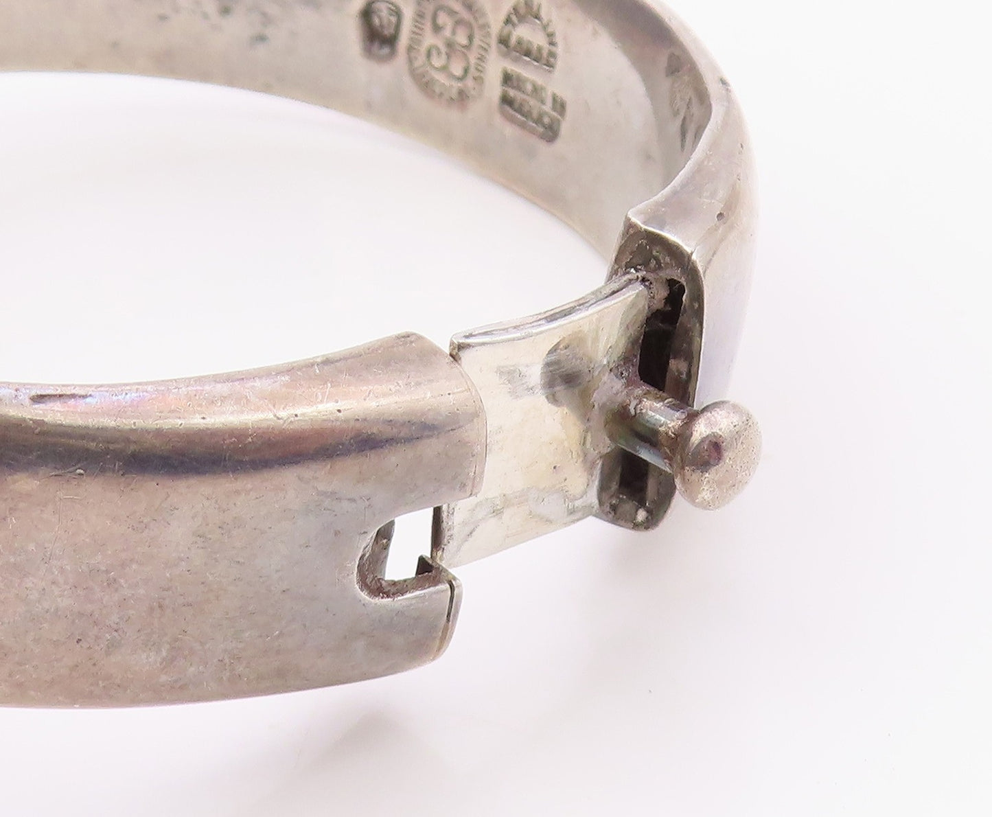 925 Sterling Silver Vintage Bracelet LOS BALLESTEROS MEXICO Gemstone  BT12103