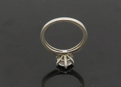 925 Sterling Silver  Vintage Cubic Zirconia Solitaire Ring Sz 6.5  RG20998