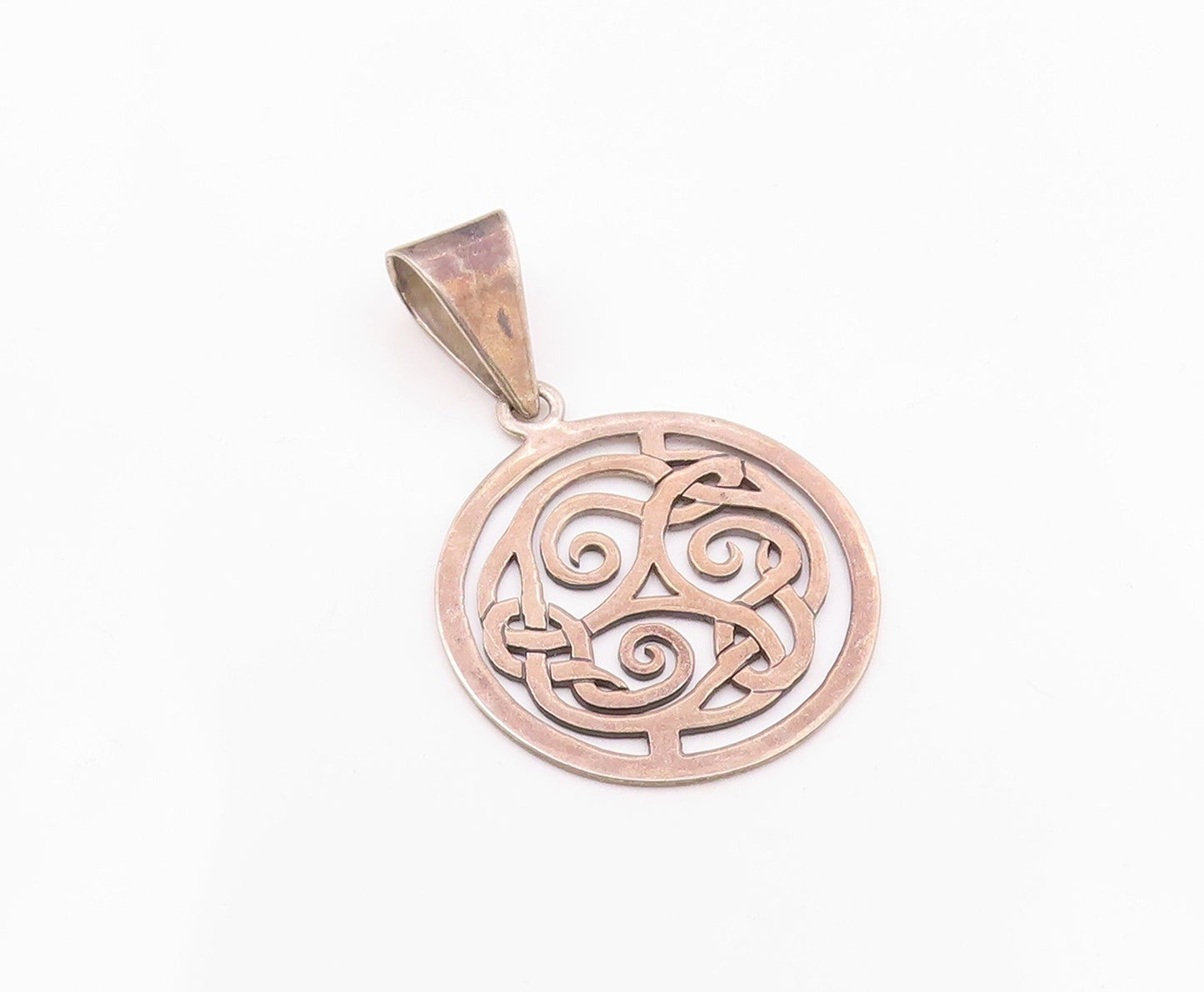 SILPADA 925 Sterling Silver  Vintage Open Triskelion Design Pendant  PT11224