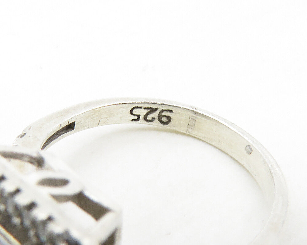 925 Sterling Silver  Shiny Cubic Zirconia Petite Band Ring Sz 4  RG17372