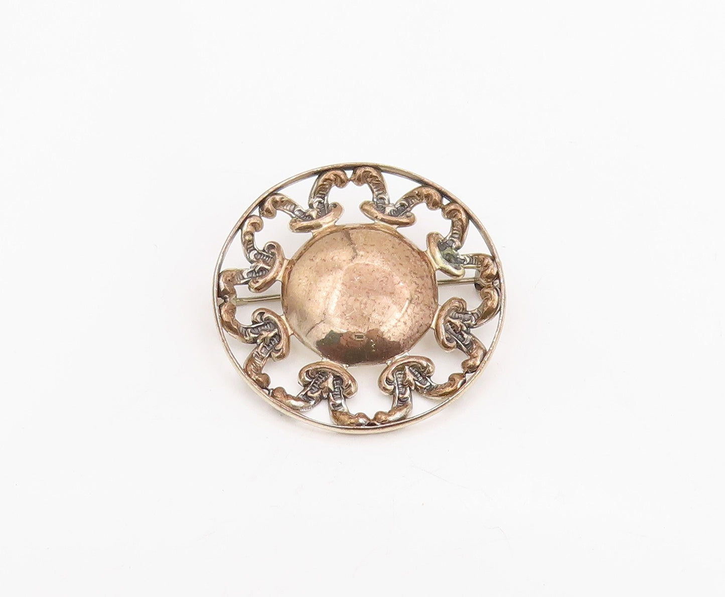 925 Sterling Silver Vintage Brooch BEAU Intricate Openwork Celtic Pin  BP12295